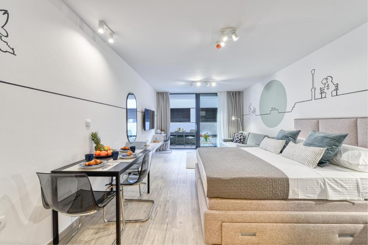 Hica Apartments La Linea Studio Apt With Balcony Дубровник Екстериор снимка